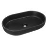 Umývadlo na dosku RIVER 2 UN 55 E-6594, čierny mat