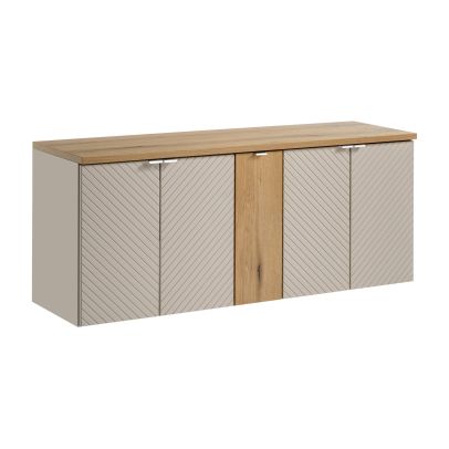 Skrinka do kúpeľne VIVA CASHMERE 82-60 B, kašmír mat/dub