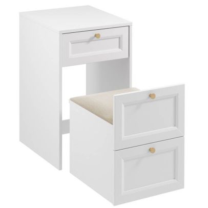 Toaletný stolík REL TS, biela 2