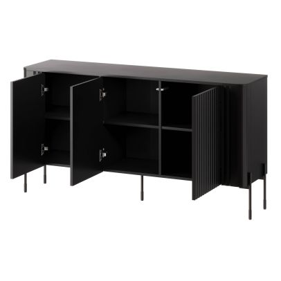 Dizajnová komoda VERA 150, čierny mat 2