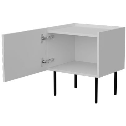 Nočný stolík LUCCA (2ks), biely mat 2