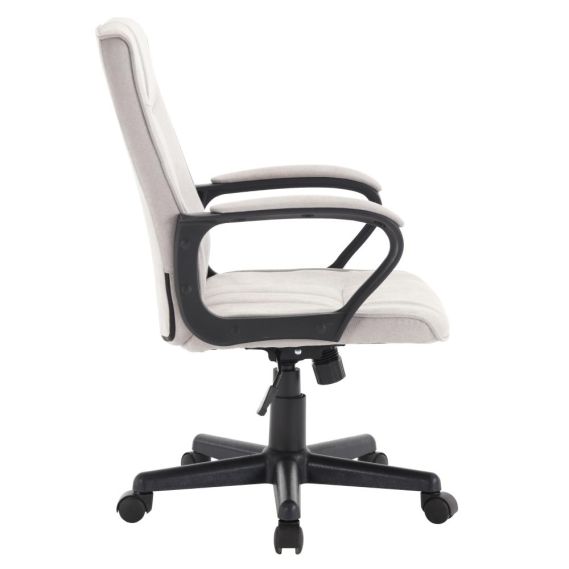 Kancelárske kreslo, svetlosivá/čierna, LANDIS