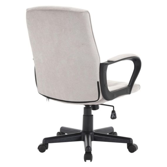 Kancelárske kreslo, svetlosivá/čierna, LANDIS