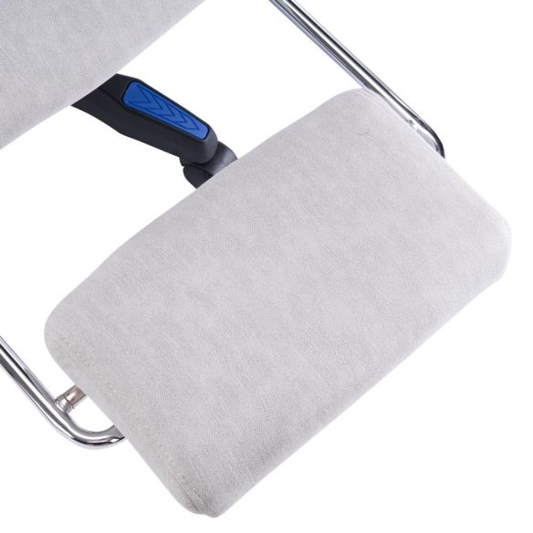 Kancelárske/herné kreslo, sivá/modrá, ZODIA