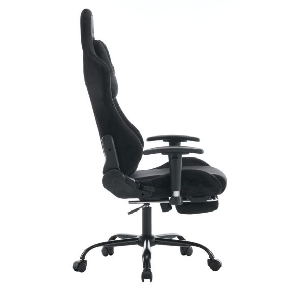 Kancelárske/herné kreslo, čierna Velvet látka, SALOP