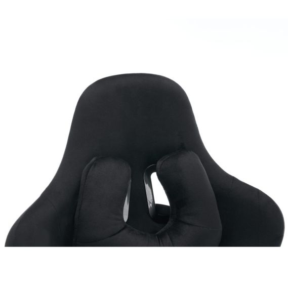 Kancelárske/herné kreslo, čierna Velvet látka, SALOP