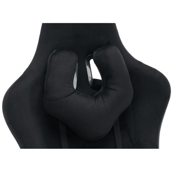 Kancelárske/herné kreslo, čierna Velvet látka, SALOP