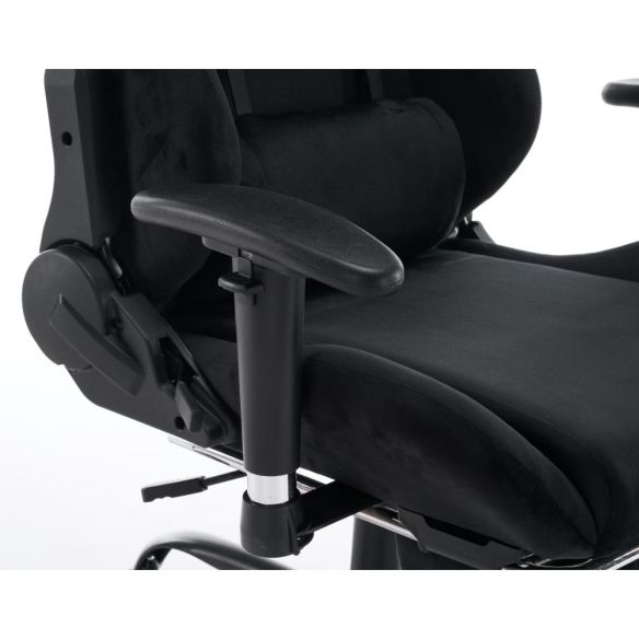 Kancelárske/herné kreslo, čierna Velvet látka, SALOP