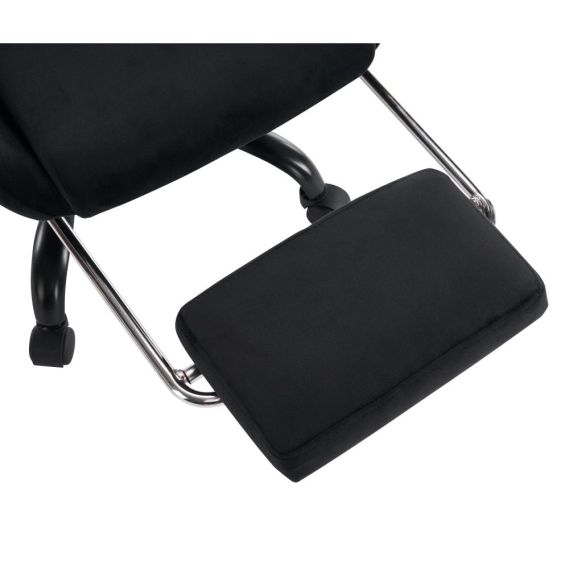 Kancelárske/herné kreslo, čierna Velvet látka, SALOP