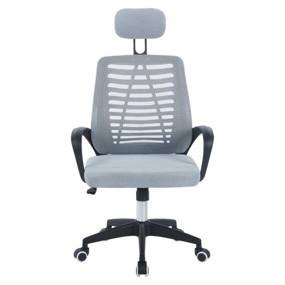 Kancelárske kreslo, sivá/čierna, EDRED