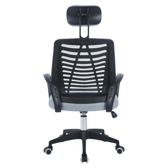 Kancelárske kreslo, sivá/čierna, EDRED