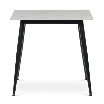 Jedálenský stôl 75x80cm, keramika, mramor, HT-398M WT 2