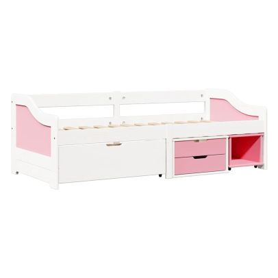 Jednolôžko so zásuvkami MAXIMA ružové 2