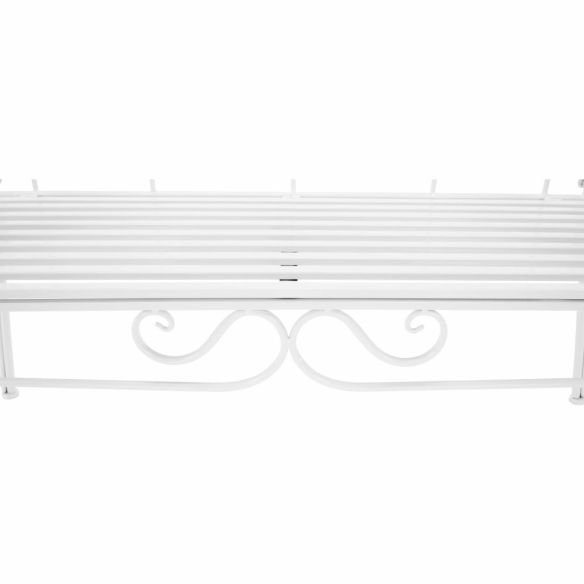 Záhradná lavička, biela, ETELIA NEW