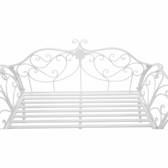 Záhradná lavička, biela, ETELIA NEW