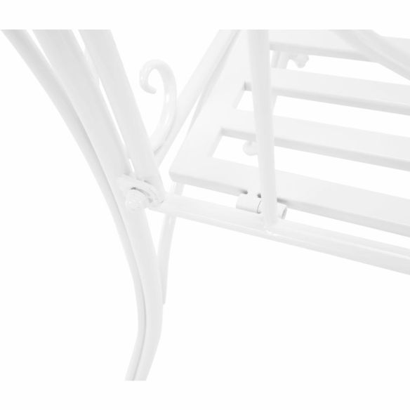 Záhradná lavička, biela, ETELIA NEW
