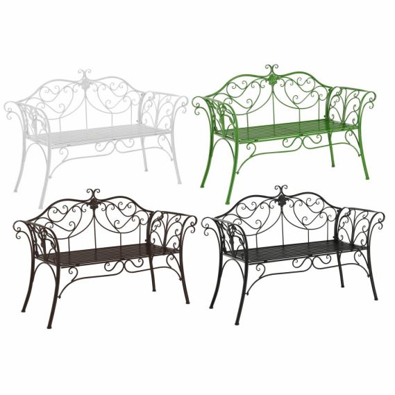 Záhradná lavička, biela, ETELIA NEW