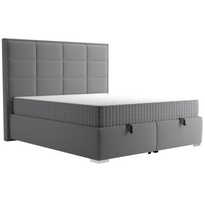 Manželská posteľ 180x200 Blanar IRUMA, nohy chróm N31/salvador 17