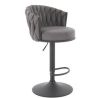 Barová stolička H-125, čierna/sivá nea 15