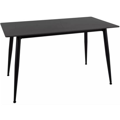 Jedálenský stôl RION 130, čierny mat/čierny mat keramika