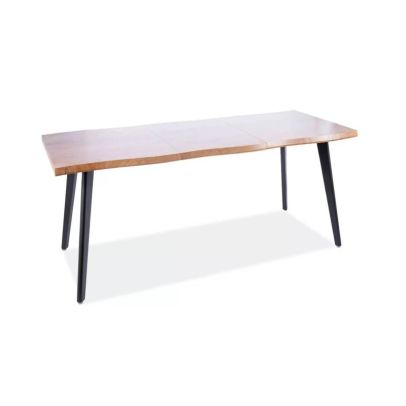 Jedálenský stôl rozkladací FRESNO NEW 120, dub artisan/čierny mat