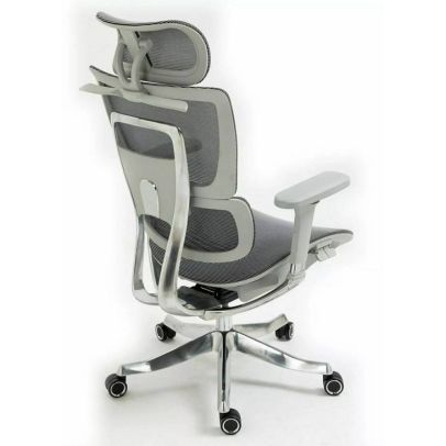 Kancelárska stolička WINNER LUX GREY, sivá/chróm 2