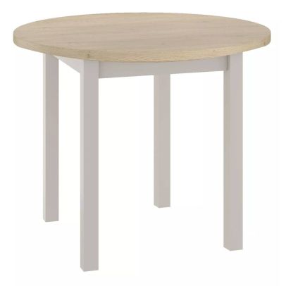 Okrúhly jedálenský stôl ADAM 80, kašmír/dub cremona torro