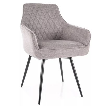 Jedálenská stolička MARLO BREGO, čierna/sivá brego 07