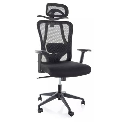 Kancelárska stolička Q-080, čierna