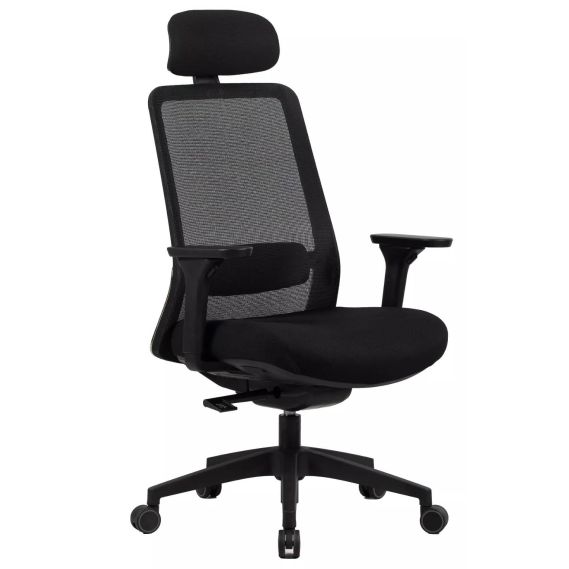 Kancelárska stolička Q-718H, čierna