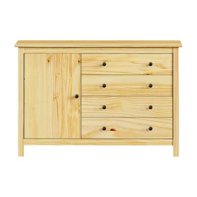 Komoda 1 dvere + 4 zásuvky TORINO kovové úchytky 2