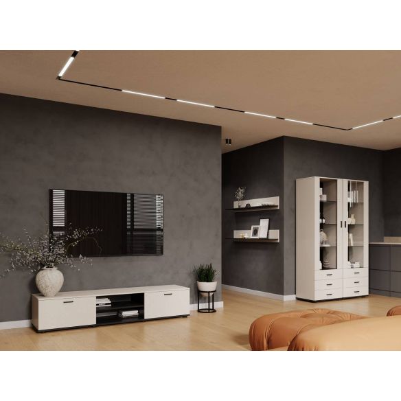 Obývačka SOHO 4, kašmír/čierna