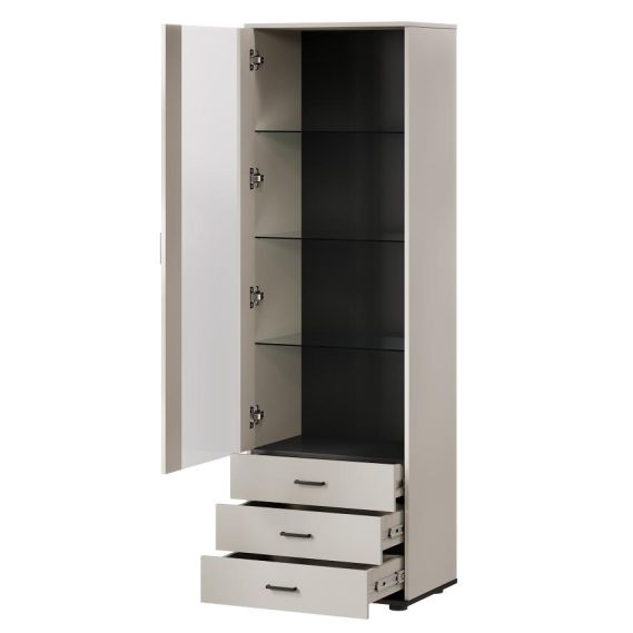 Obývačka SOHO 4, kašmír/čierna