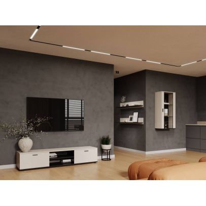 Obývačka SOHO 5, kašmír/čierna