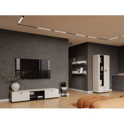 Obývačka SOHO 8, kašmír/čierna