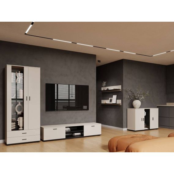 Obývačka SOHO 9, kašmír/čierna