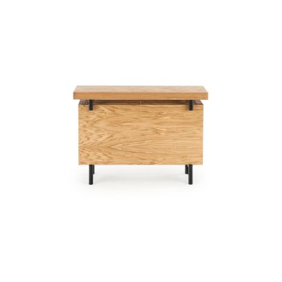 Konzolový stolík INFERNO, čierna/dub natural 2