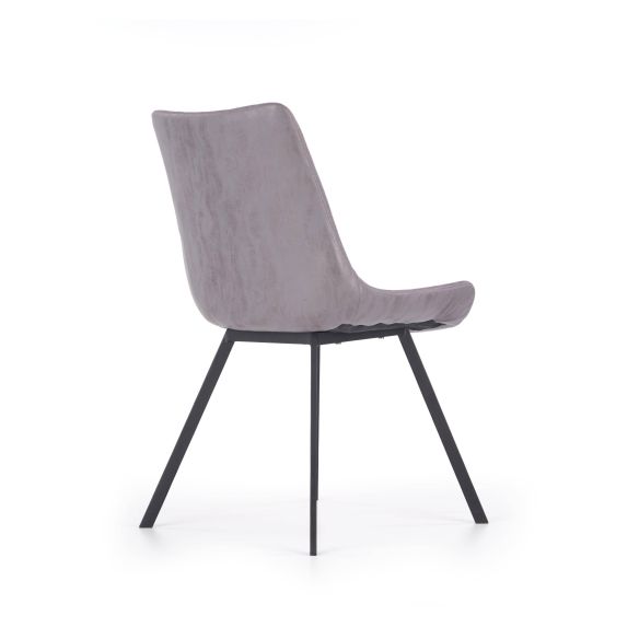 Jedálenská stolička K-279, čierna/sivá