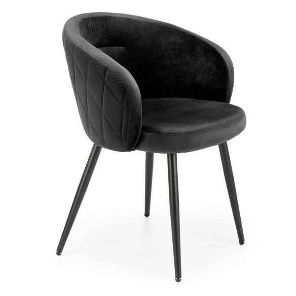 Jedálenská stolička K-430, čierna/čierna