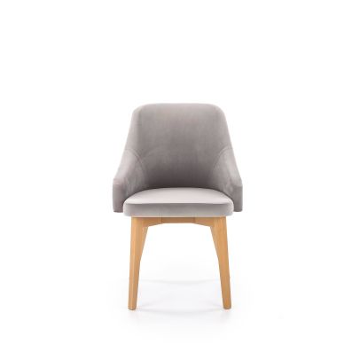 Jedálenská stolička TOLEDO 2, dub medový/svetlá sivá solo 265 2