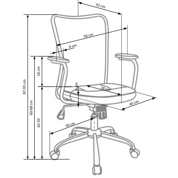 Detská stolička ANDY, chróm/sivá/ružová