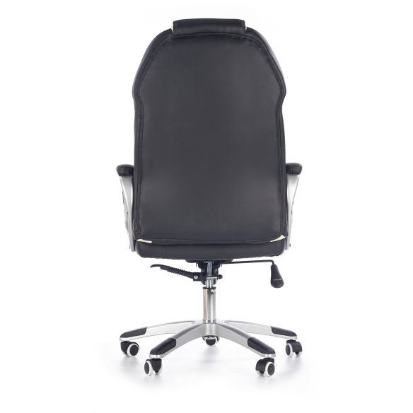 Kancelárska stolička BARTON, chróm/čierna/biela