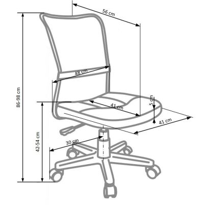 Detská stolička DINGO, čierna/sivá 2