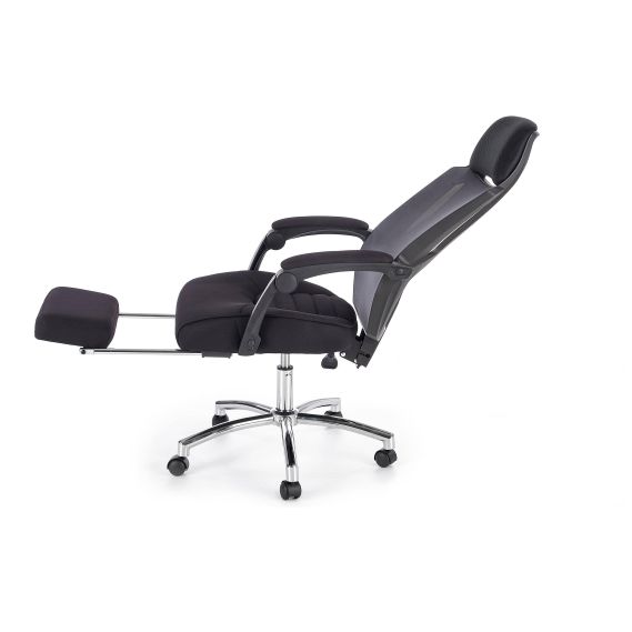 Kancelárska stolička FREEMAN, chróm/čierna/sivá