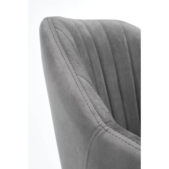 Kancelárska stolička FRESCO, čierna/sivá velvet