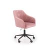 Kancelárska stolička FRESCO, čierna/ružová velvet