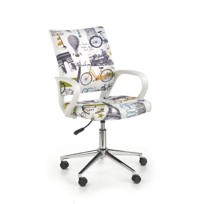 Detská stolička IBIS, chróm/biela/paris