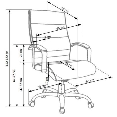 Kancelárska stolička TEKSAS, chróm/čierna 2