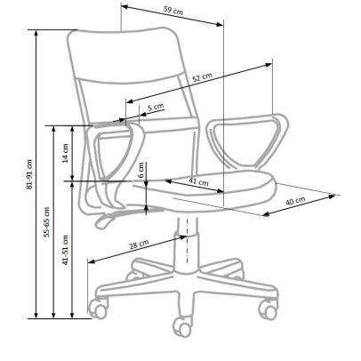 Detská stolička TIMMY, čierna/sivá 2