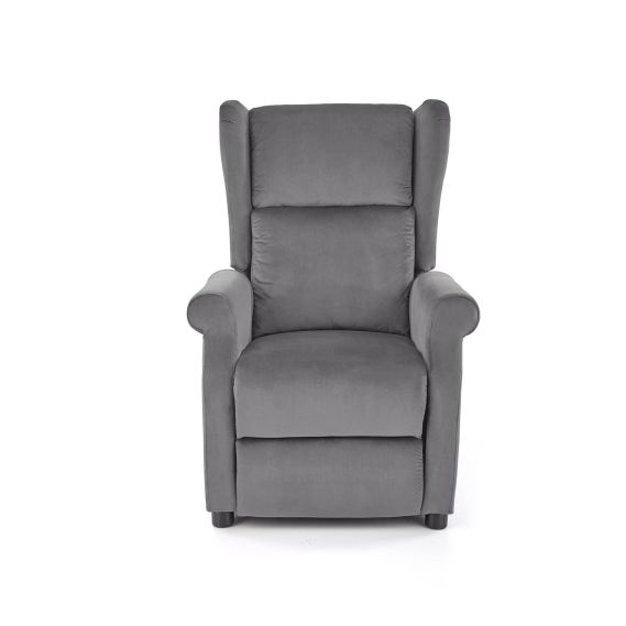 Kreslo ušiak AGUSTIN 2, sivá bluvel 14